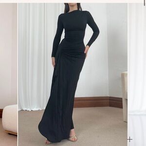 AYM Chic Black Maxi Skirt for Women